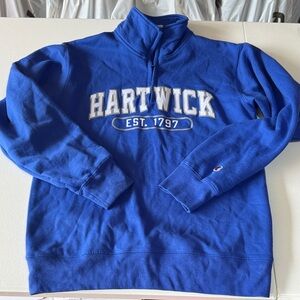 Champion HARTWICK college embroidered 1/4 zip LIKE NEW